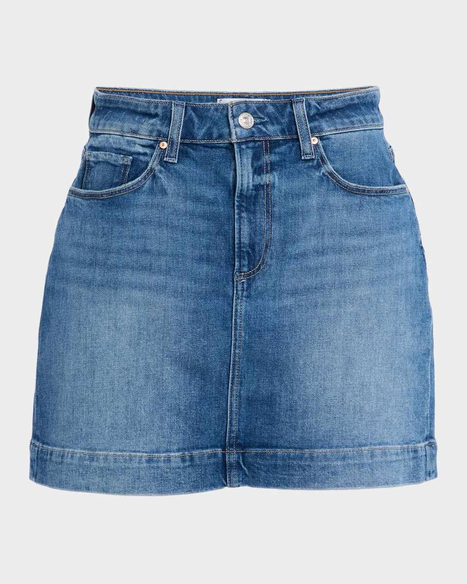 Jannelle A-Line Denim Mini Skirt